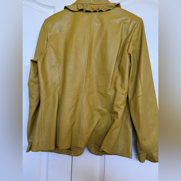 Jerry Lewis Mustard Ruffle Blazer - Picture 3 of 7